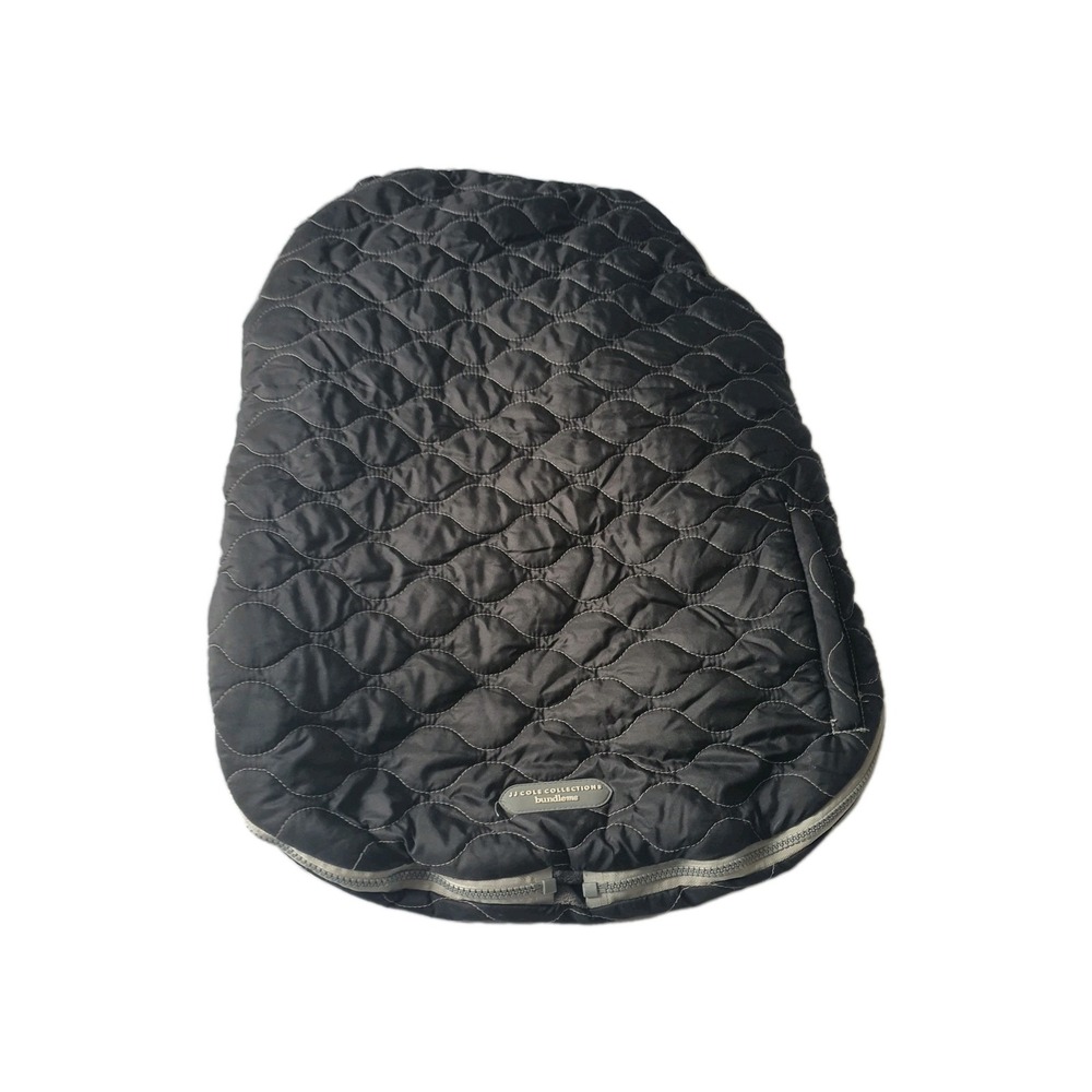 JJ Cole Urban Bundleme Infant Car Seat Stroller Cover Quilted Black Bunting Bag‎